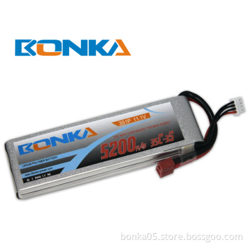 Bonka lipo battery 5200mah 11.1V 35C/70C 3S for rc helicopter